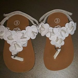 Infants Flower Sandals Size 3